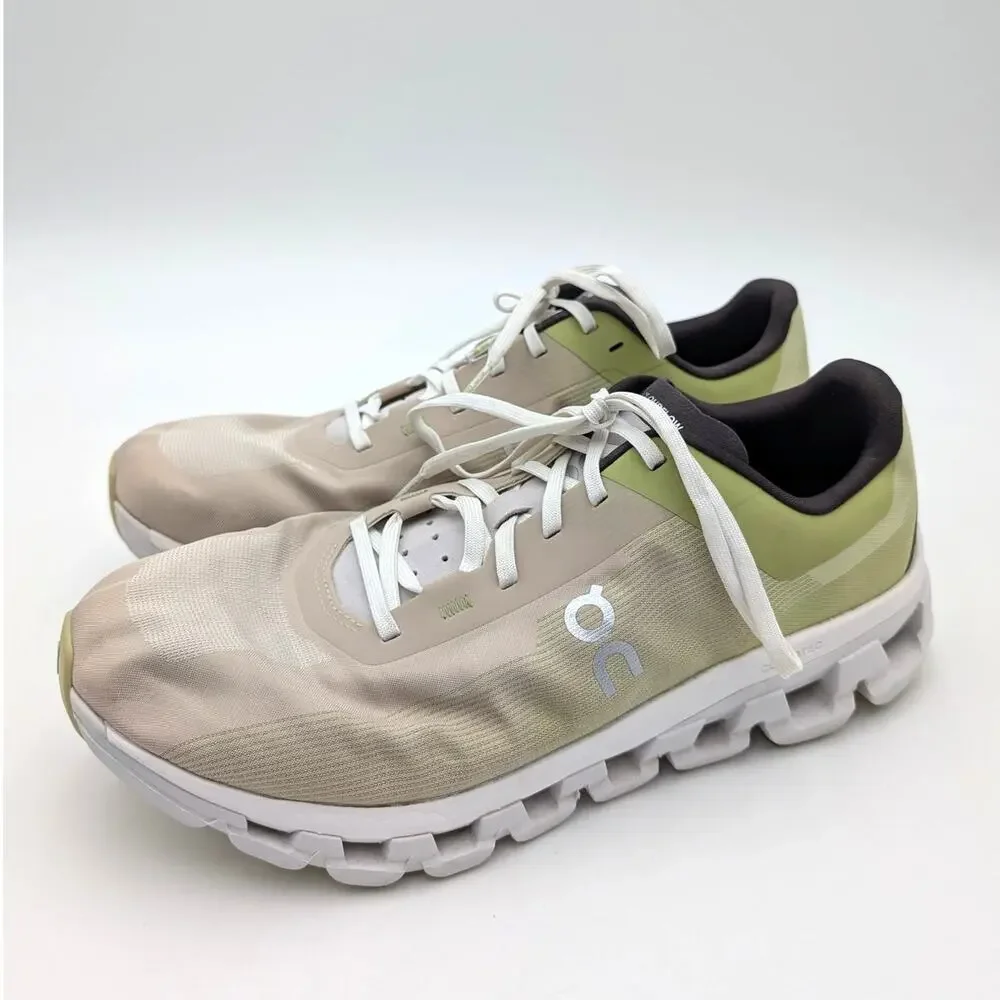 On Running Cloudflow 4 Sneaker Shoes Lace-Up Men's Zest Frost Size US9.5 EU43
